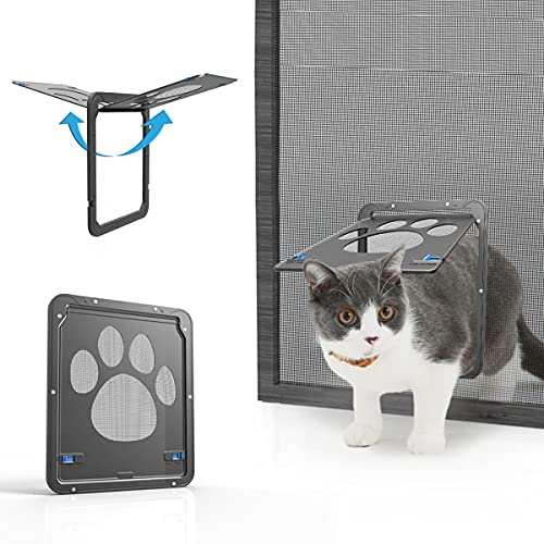 Namsan Gateras para Gato Puerta para con Gato Cierre Magnético 29 x 24cm Puerta para Mascota para Gatos y Perros Pequeños